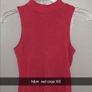 H&M red crop top!